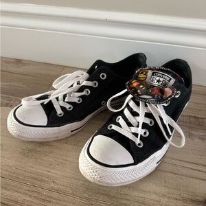 Converse Black Low-Top Sneakers with White Accents